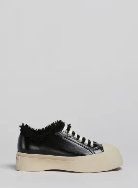 MARNI | Pablo Lace-Up Shearling Trim Sneaker