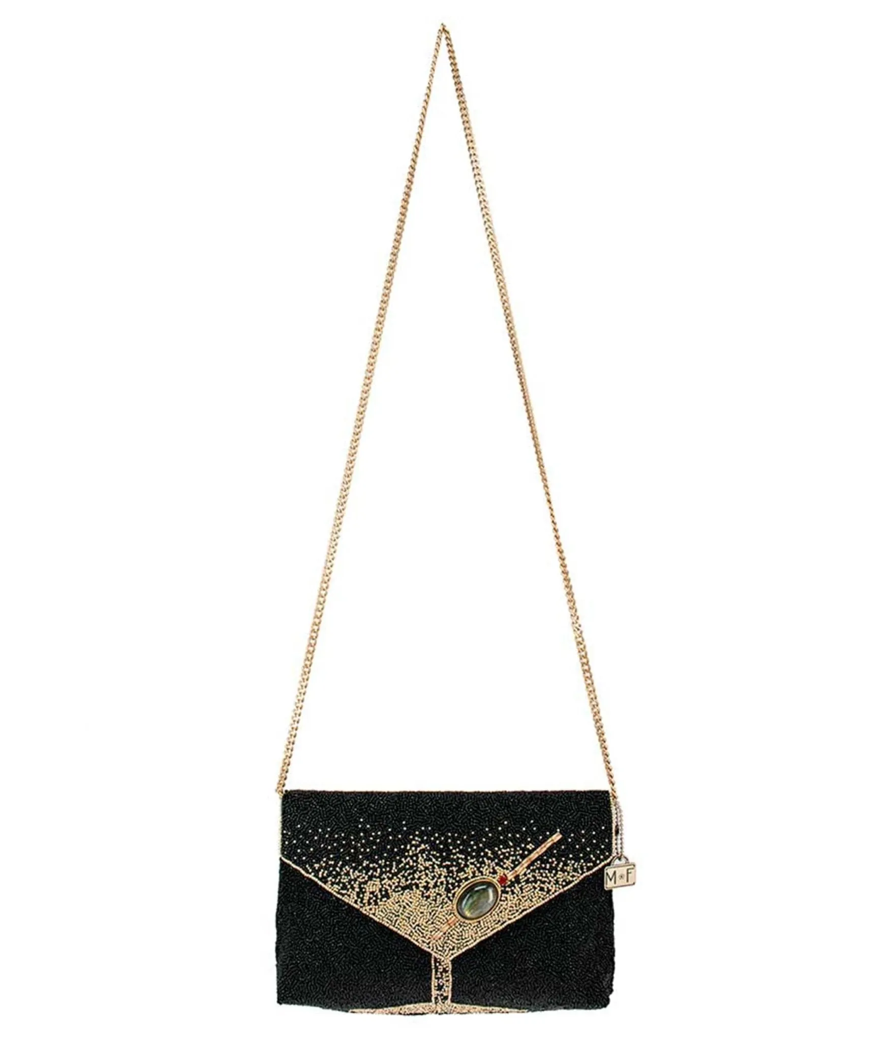 Mary Frances Olive You Crossbody Clutch