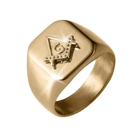 Masonic Signet Men's Ring