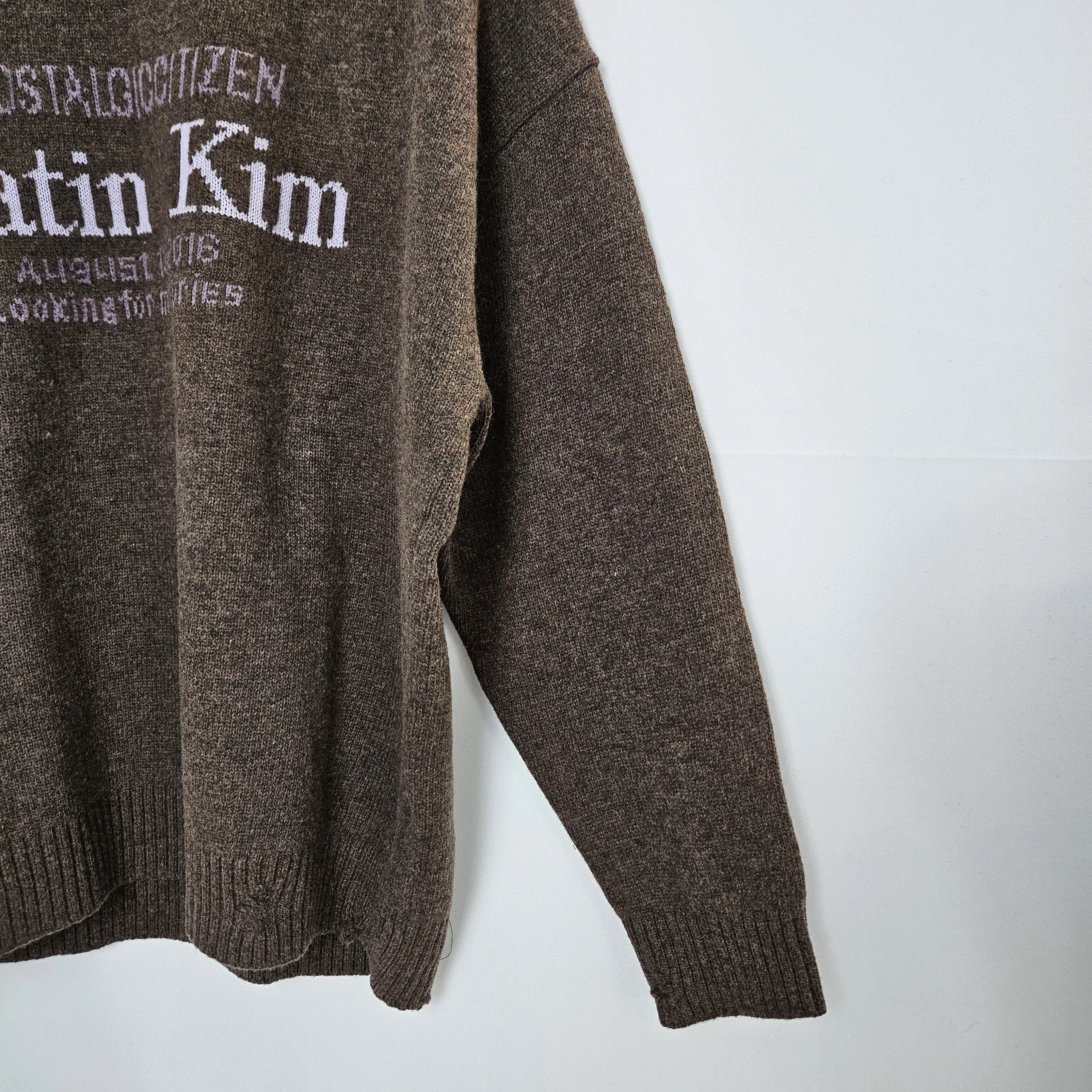 Matin Kim  |Casual Style Street Style Logo V-neck & Crew neck