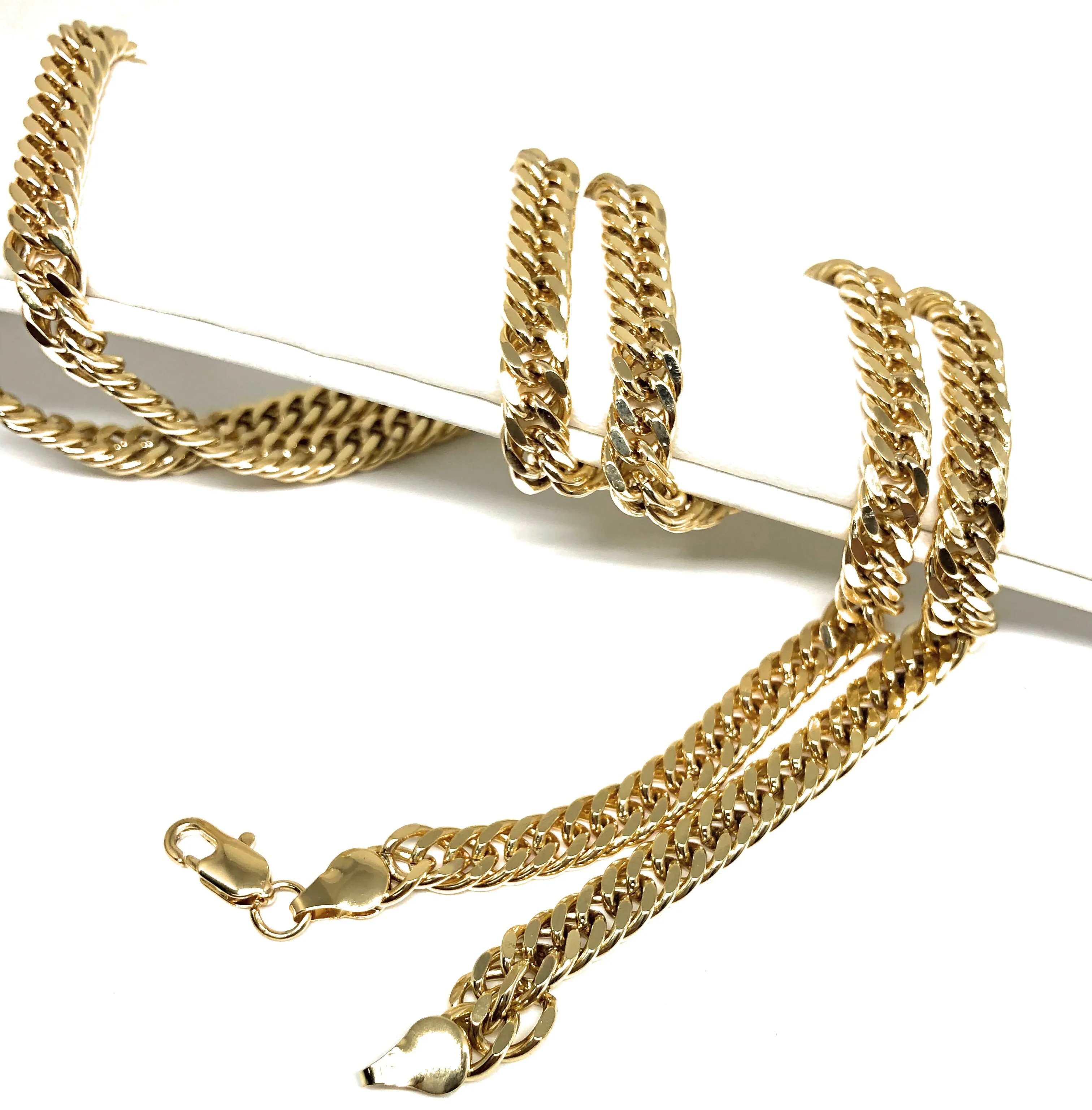 Men's Large Hip Hop 30 Inch Cuban Link Chain Gold Plated 6mm Width