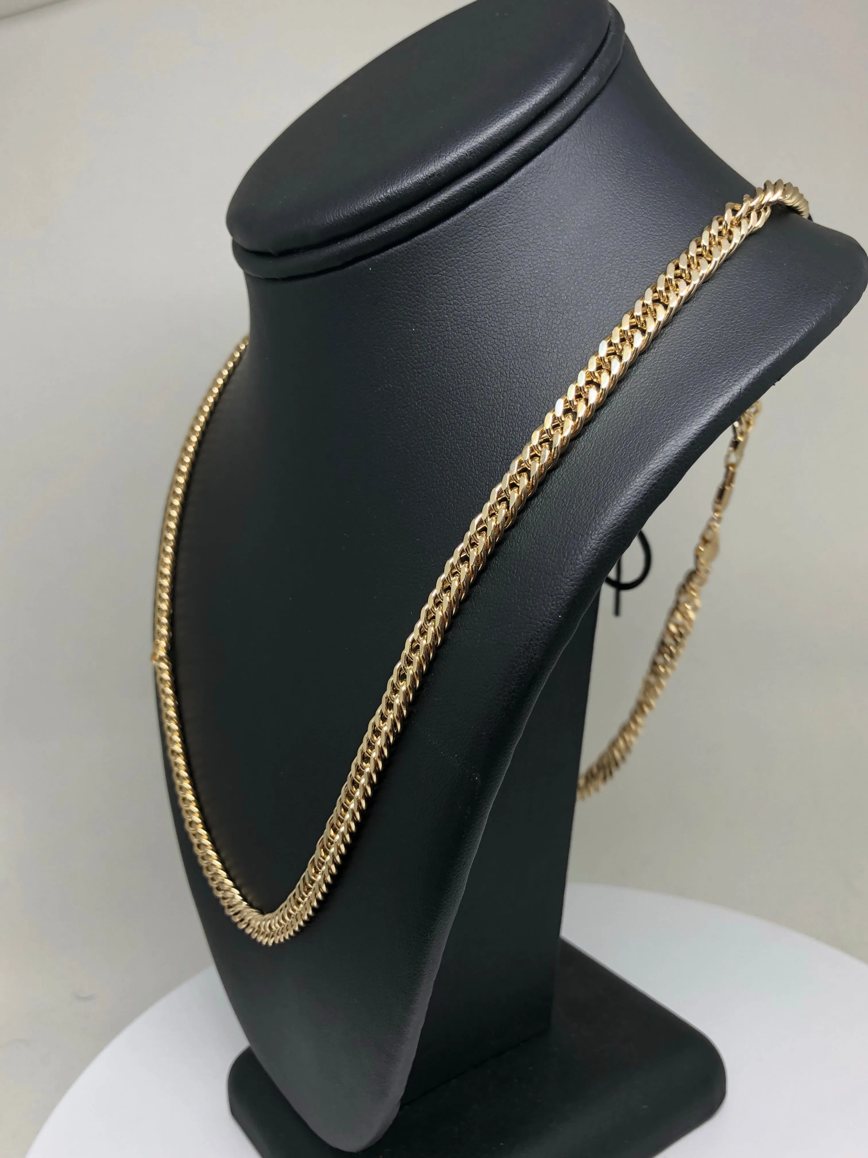 Men's Large Hip Hop 30 Inch Cuban Link Chain Gold Plated 6mm Width