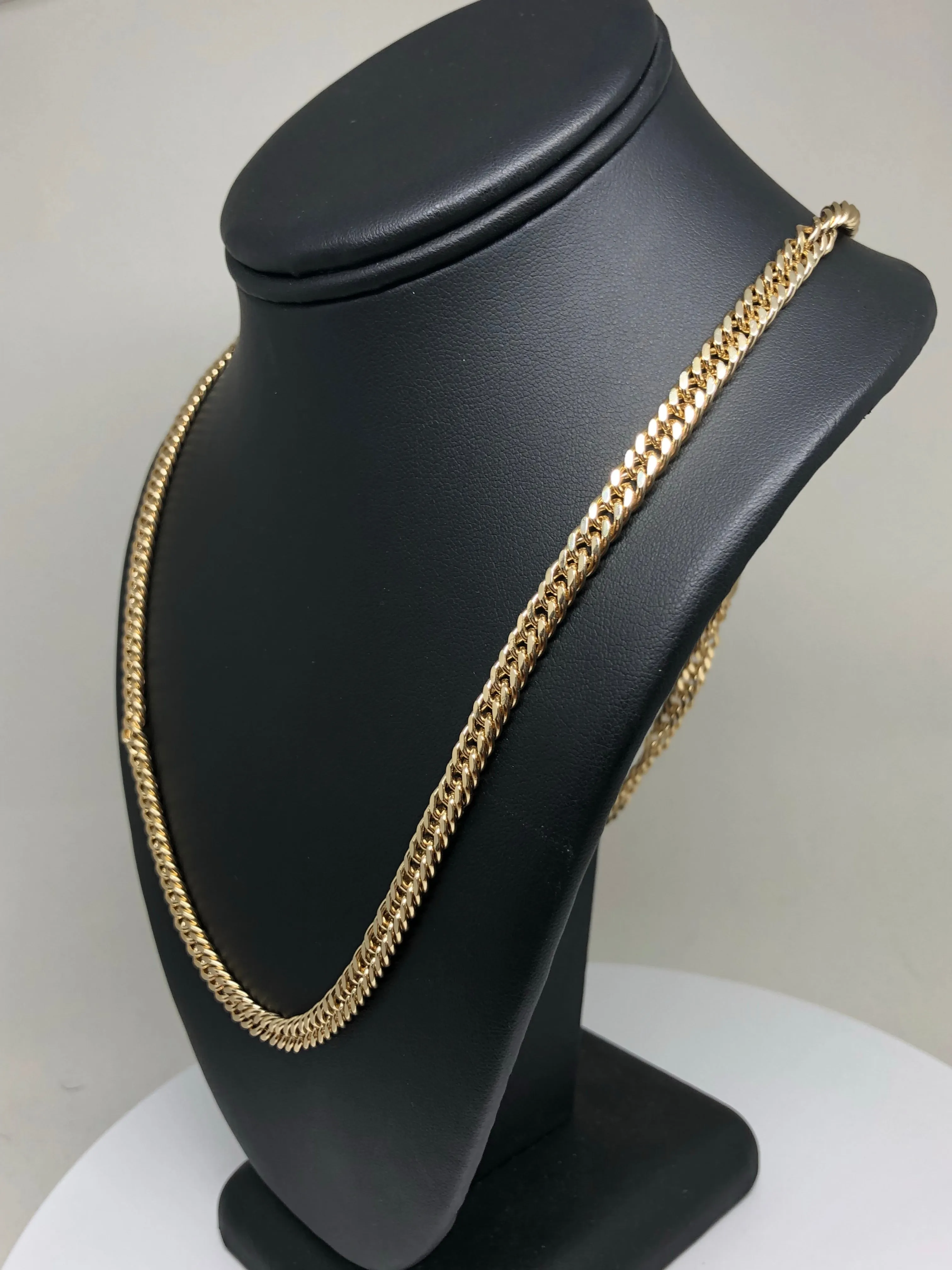 Men's Large Hip Hop 30 Inch Cuban Link Chain Gold Plated 6mm Width