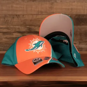 Miami Dolphins Orange and Teal Adjustable Dad Hat