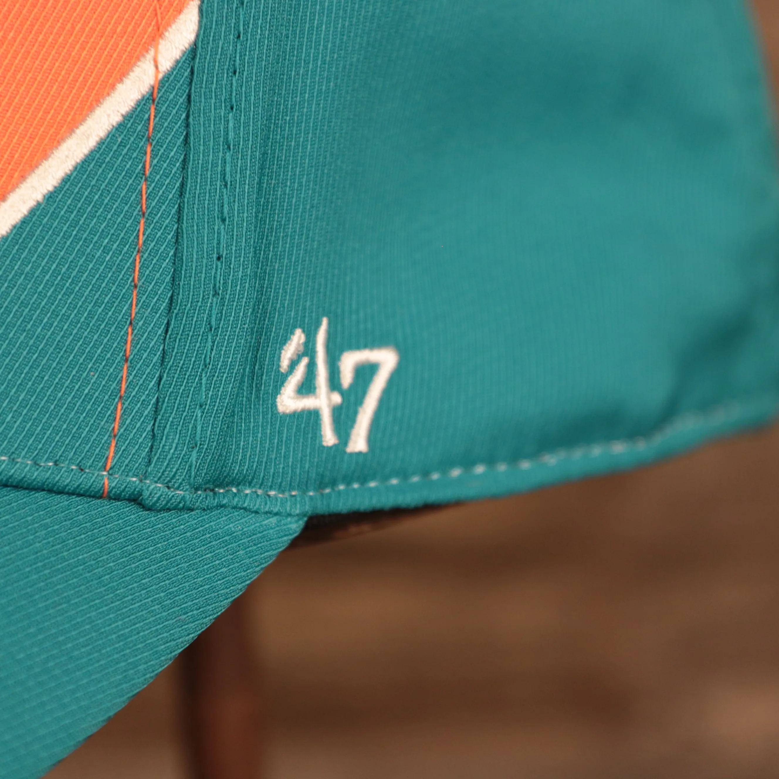 Miami Dolphins Orange and Teal Adjustable Dad Hat