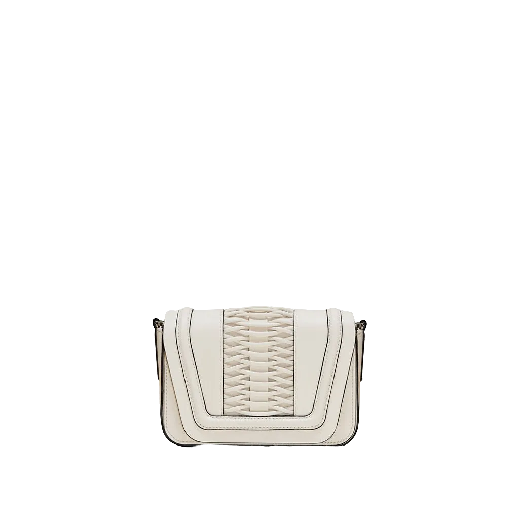 Mini Eugenia braided off white crossbody