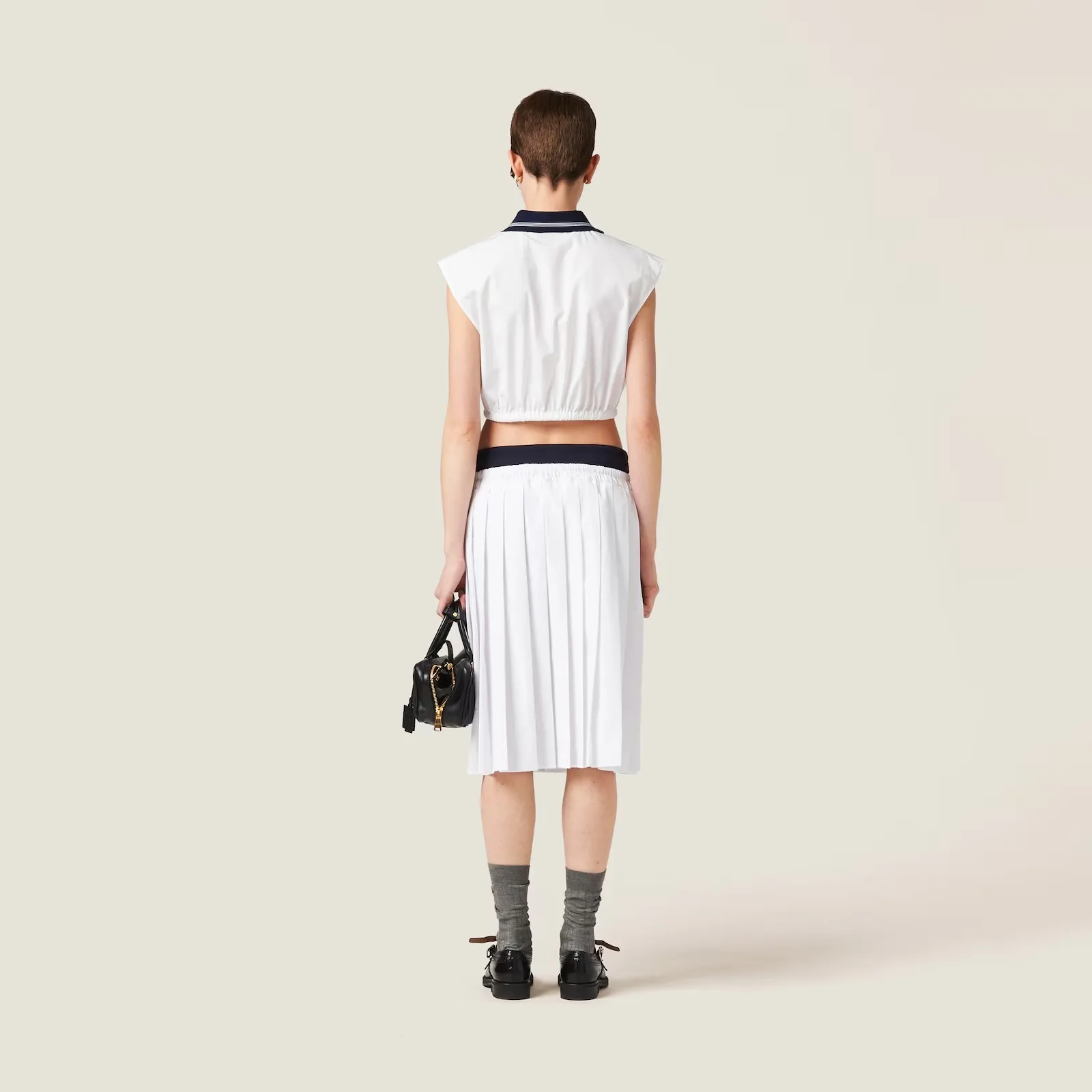 MiuMiu  |Casual Style Sleeveless Cotton Elegant Style Bridal Logo