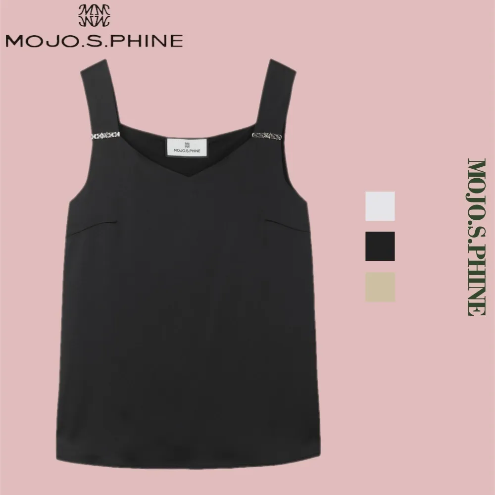 MOJO.S.PHINE  |Casual Style Sleeveless Plain Elegant Style Bridal