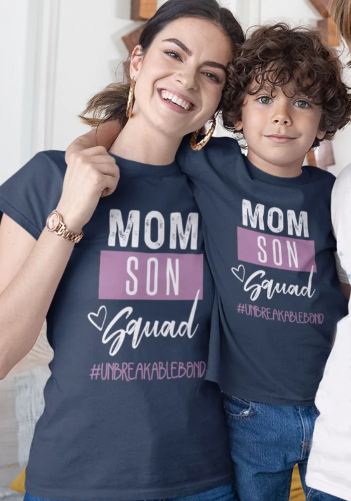 Mom Son Squad Women T-Shirt