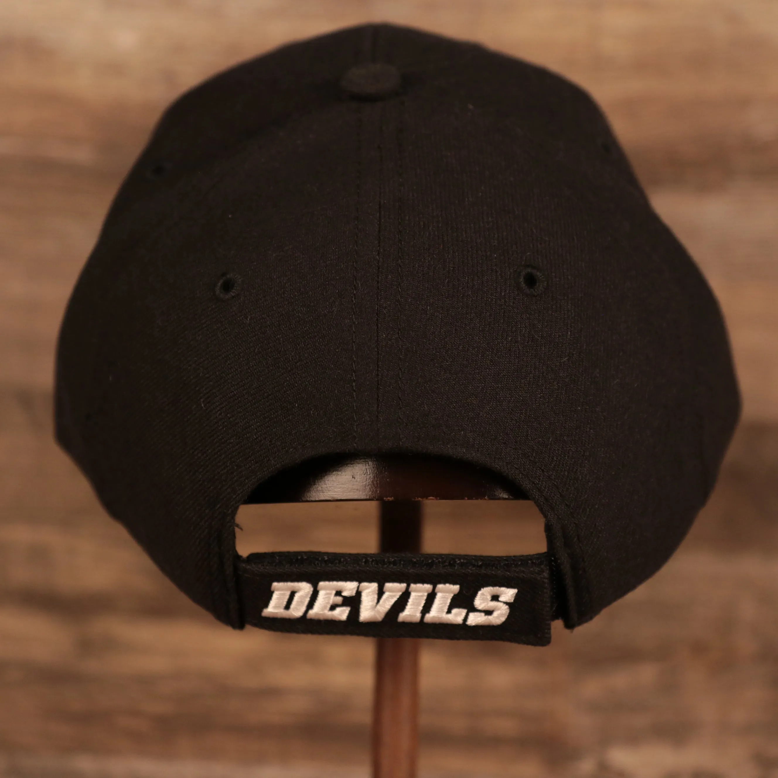 New Jersey Devils Black Grey Under Brim Adjustable Dad Hat