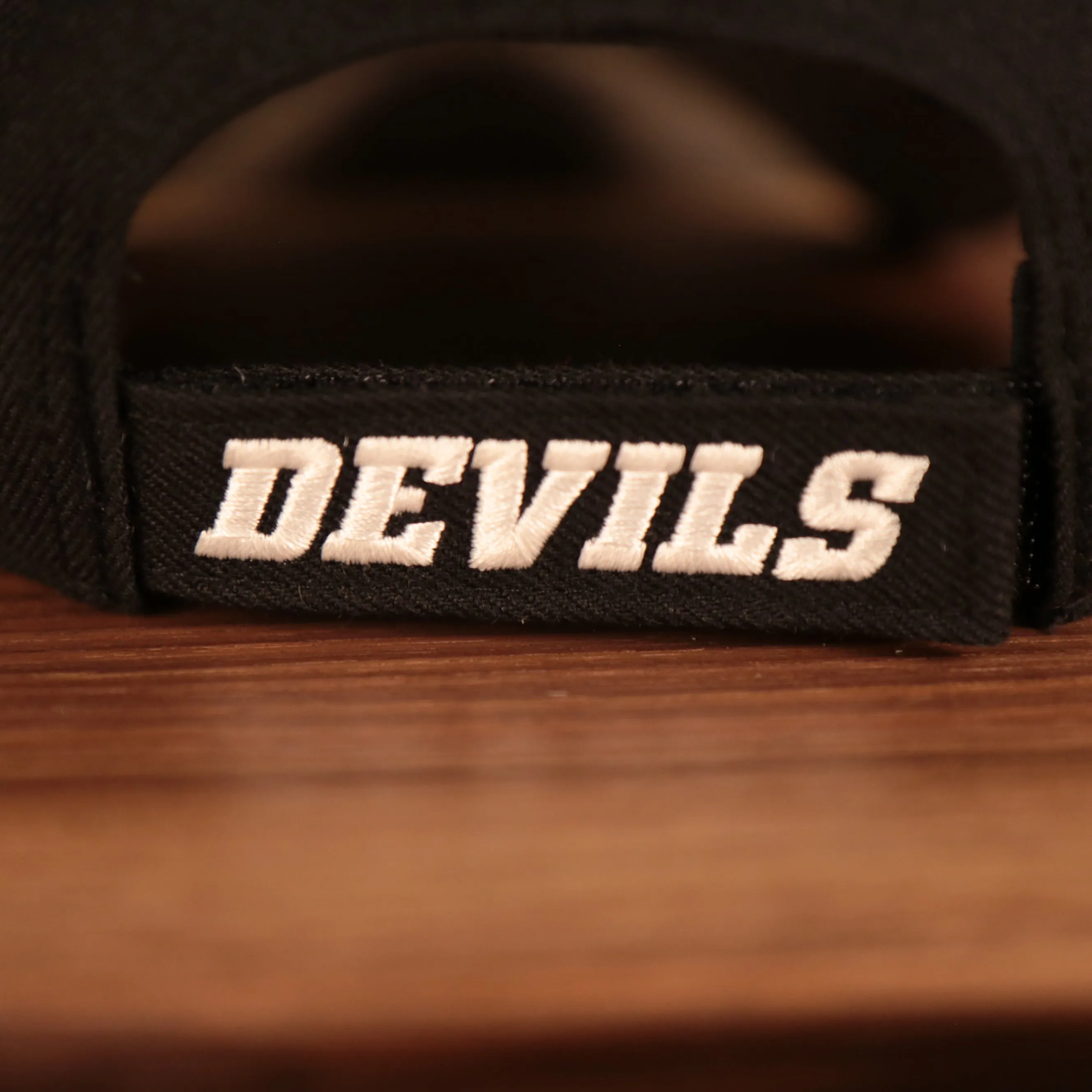 New Jersey Devils Black Grey Under Brim Adjustable Dad Hat