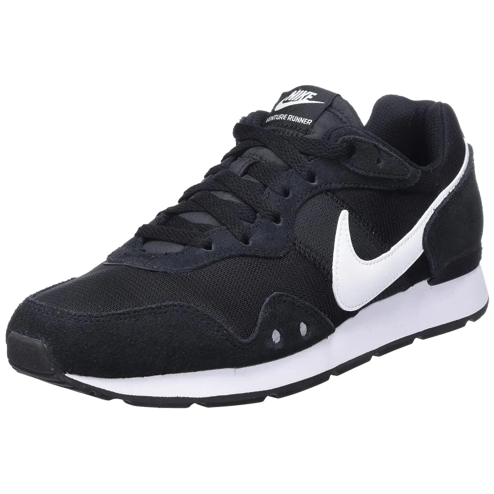 NIKE Men's Venture Running Shoe (Black/White/Black)