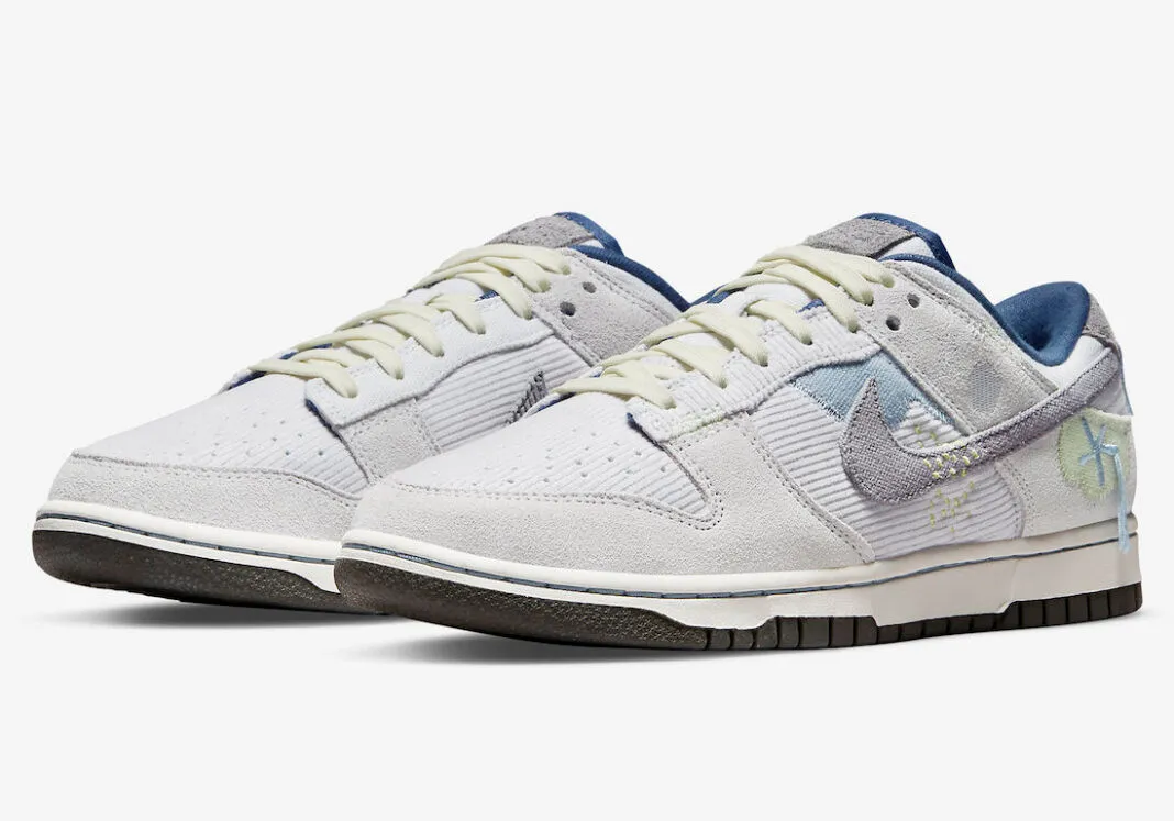 Nike SB Dunk Low On The Bright Side Photo Dust Wolf Grey Navy DQ5076-001