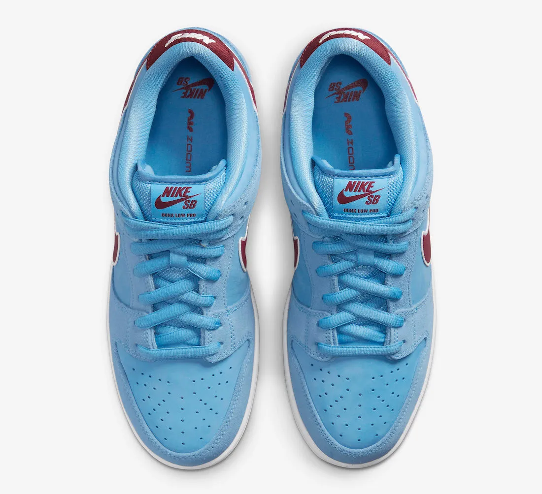 Nike SB Dunk Low Phillies Bubblegum University Blue Team Red White DQ4040-400