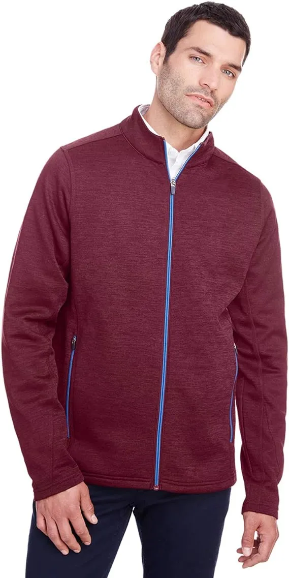 North End Men's Flux  Full-Zip Jacket Burgundy NE712