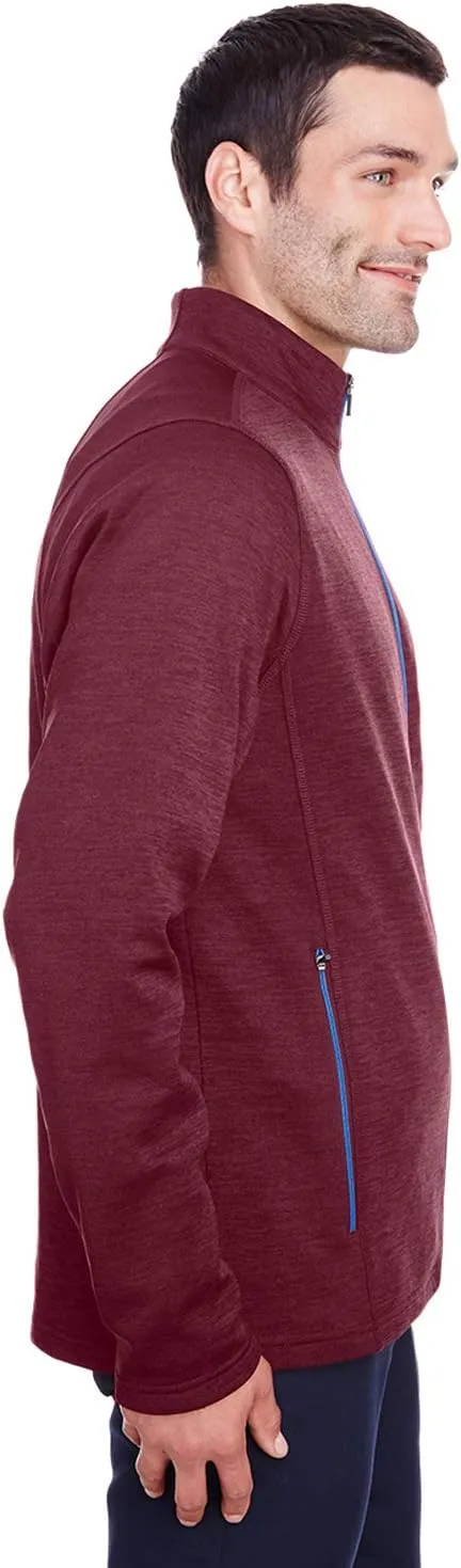 North End Men's Flux  Full-Zip Jacket Burgundy NE712