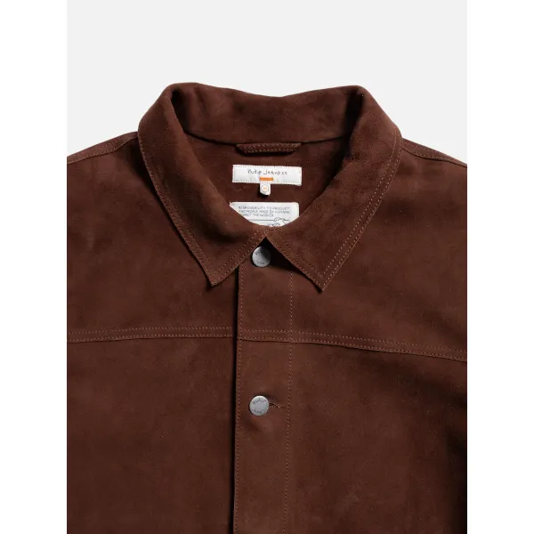 Nudie Dante Suede Jacket (dark brown)