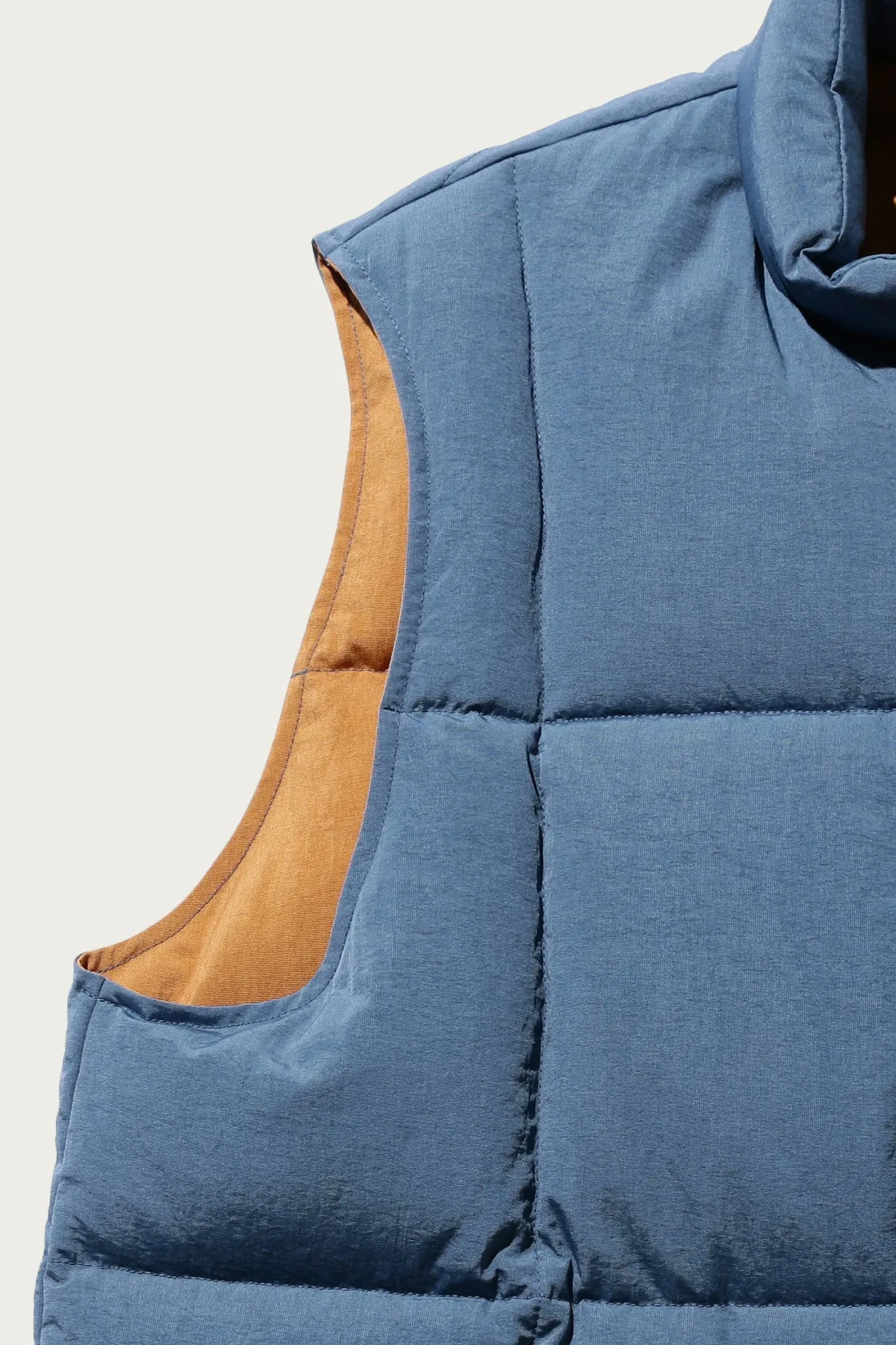 Nylon Down Vest - Blue