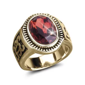 Odessa Red Men's Ring