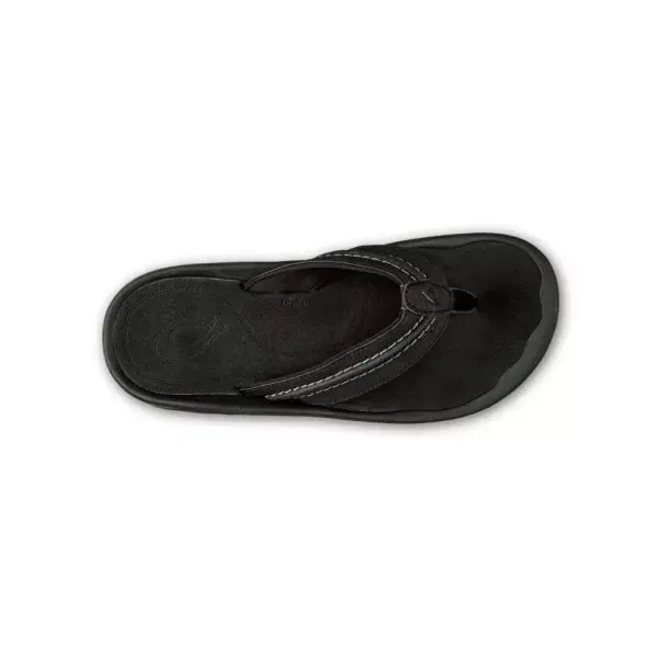 Olukai Men's Hokua - Black/Dark Shadow