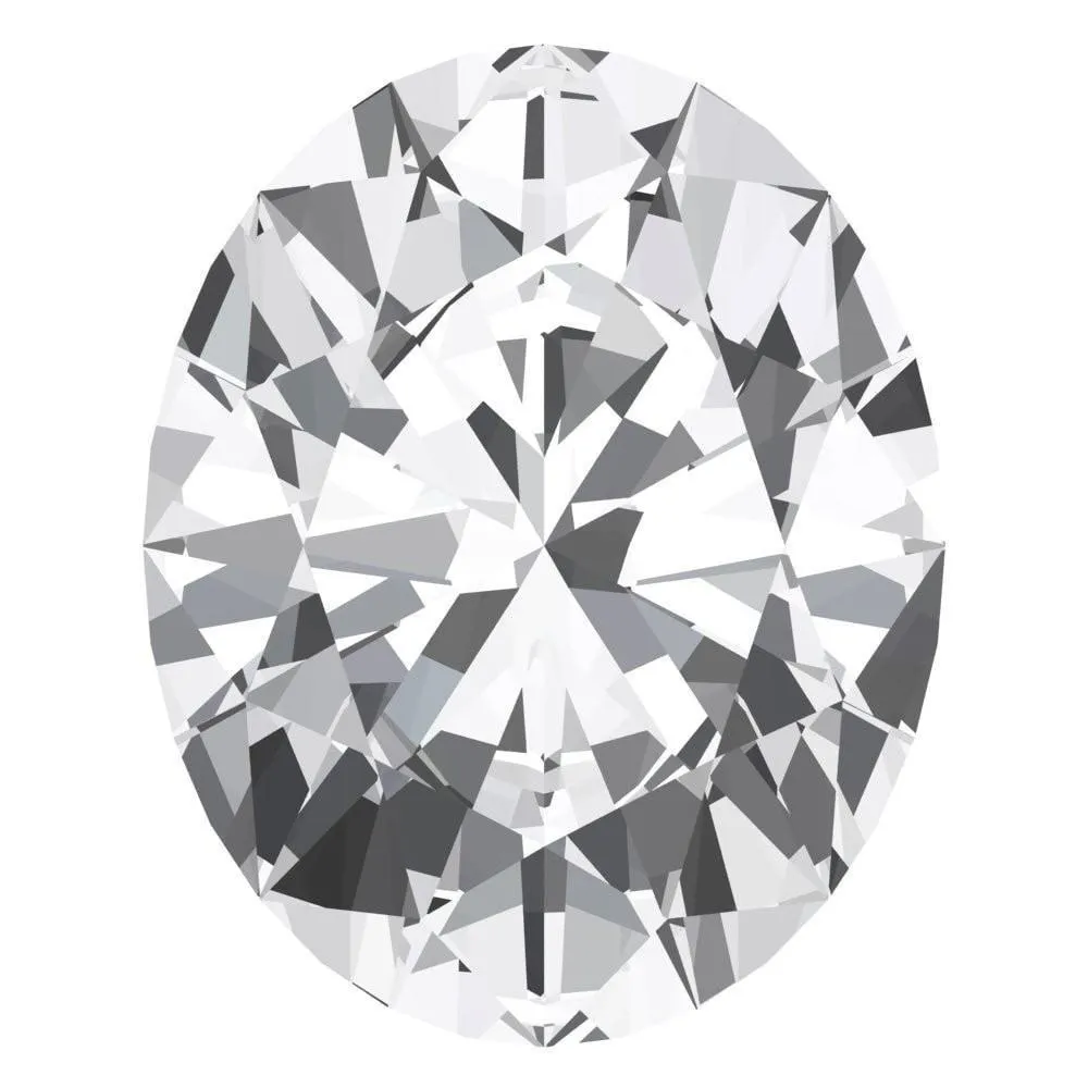 Oval FAB Lab-Grown White Sapphire Gems