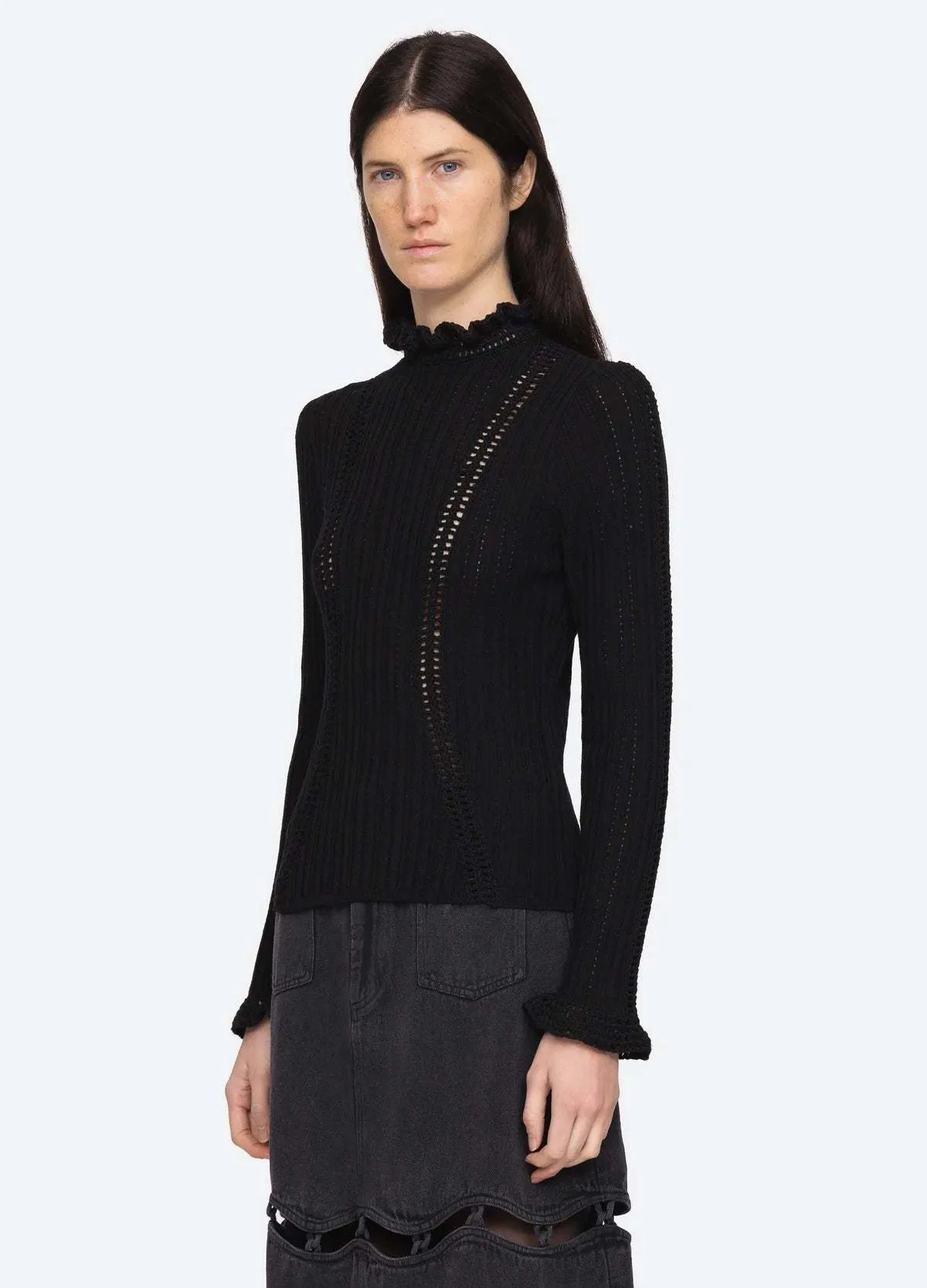 Paco Riva Turtleneck Sweater Top