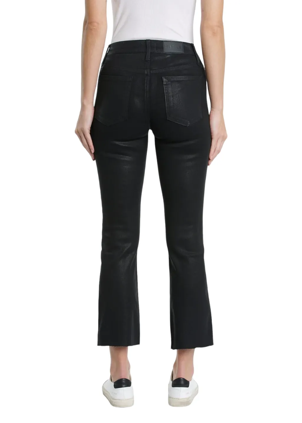 Pistola - Lennon - High Rise Cropped Boot Cut - Coated Black