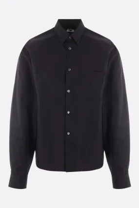 poplin shirt with cut-out details