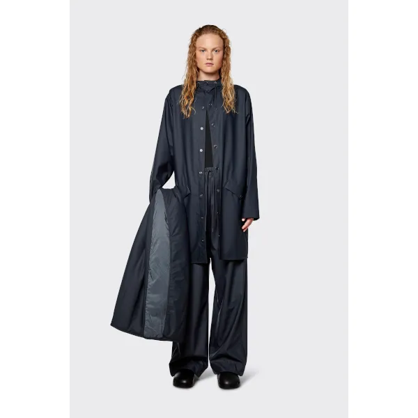 Rains Long Jacket (navy)