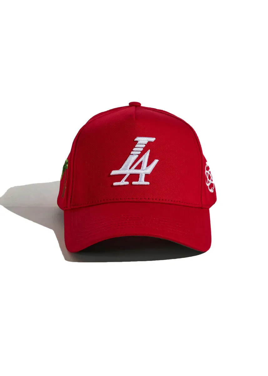 Reference PARADISE LA TRUCKER Hat (RED)