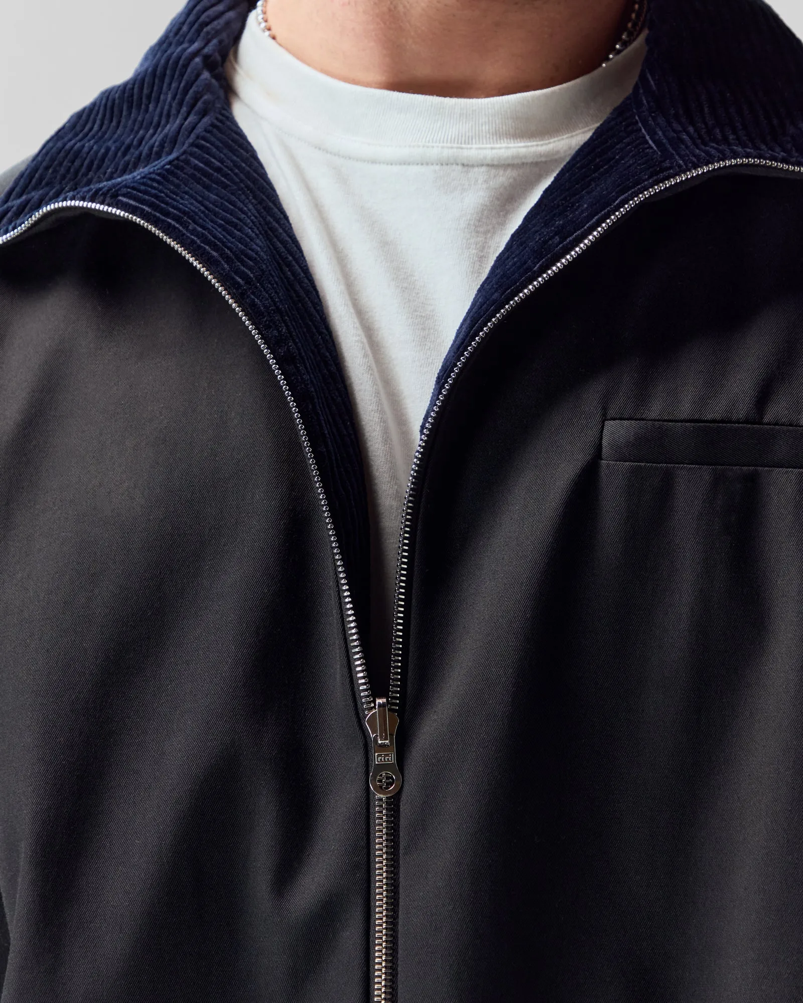 Reversible Corduroy Jacket | Black / Navy