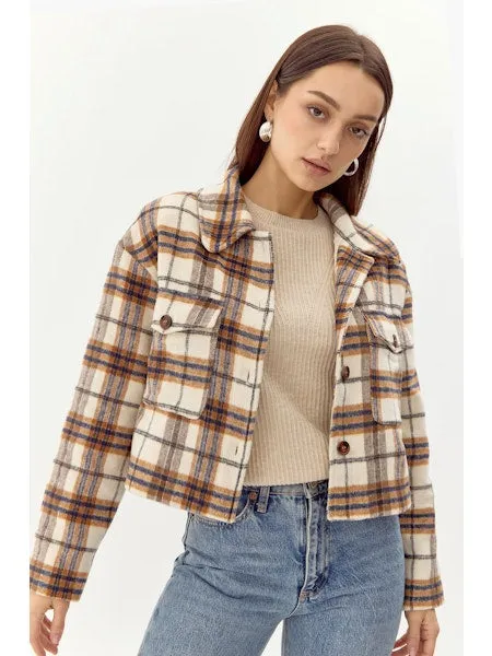 Roula Plaid Short Shacket