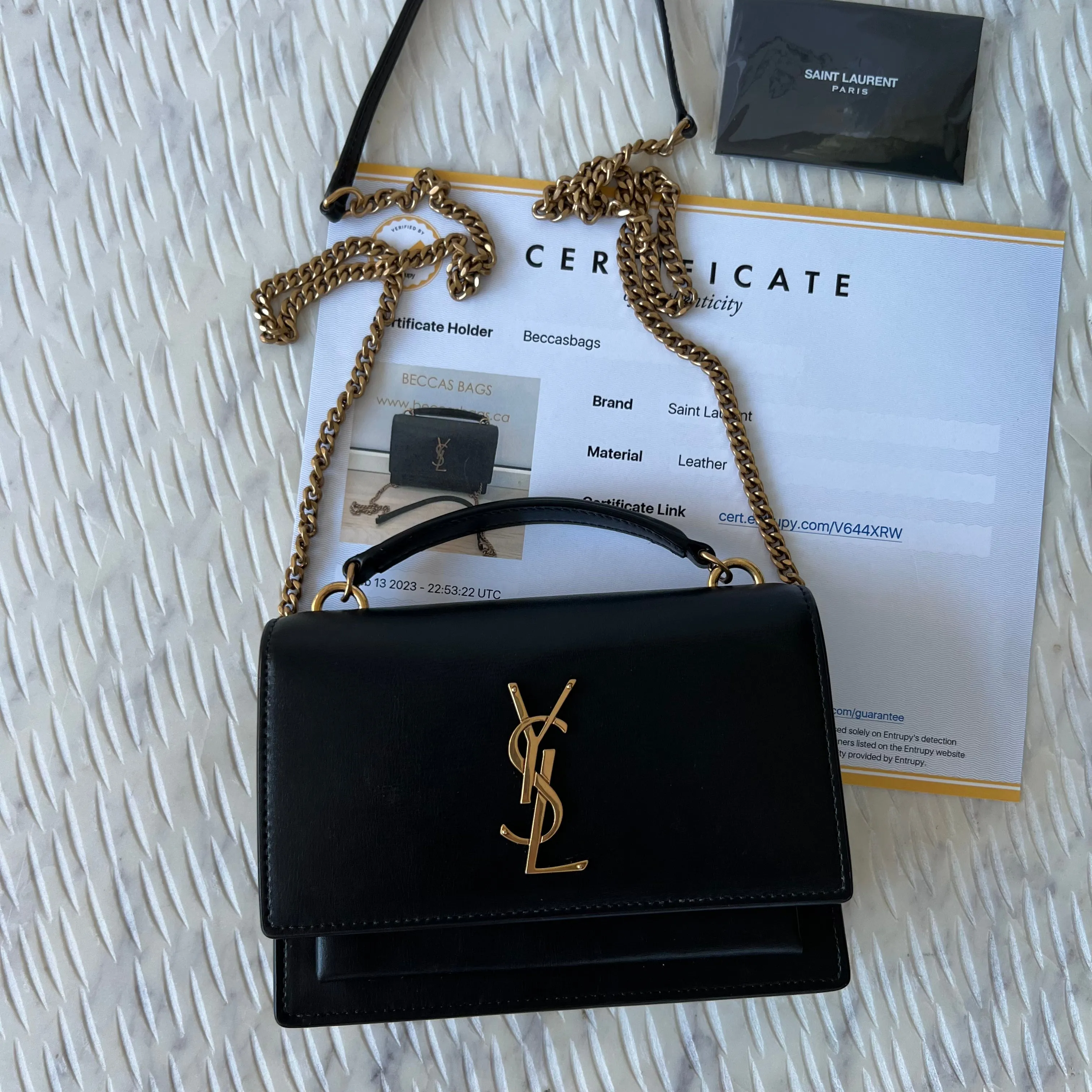 Saint Laurent Sunset Chain Wallet