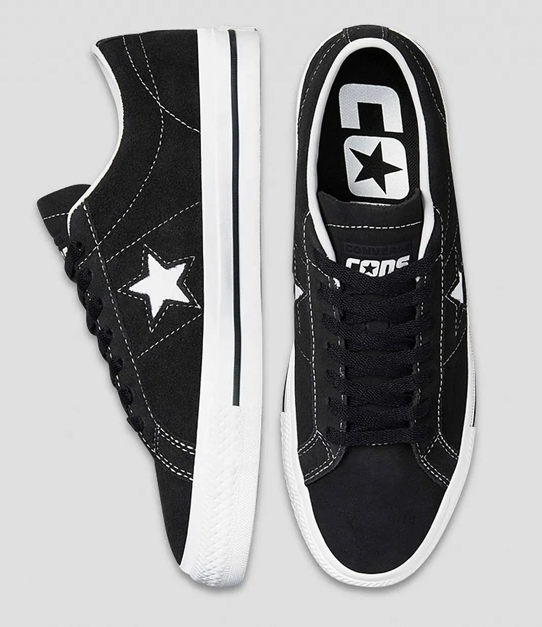 shoes Converse Cons One Star Pro Suede OX - 171327/Black/Black/White