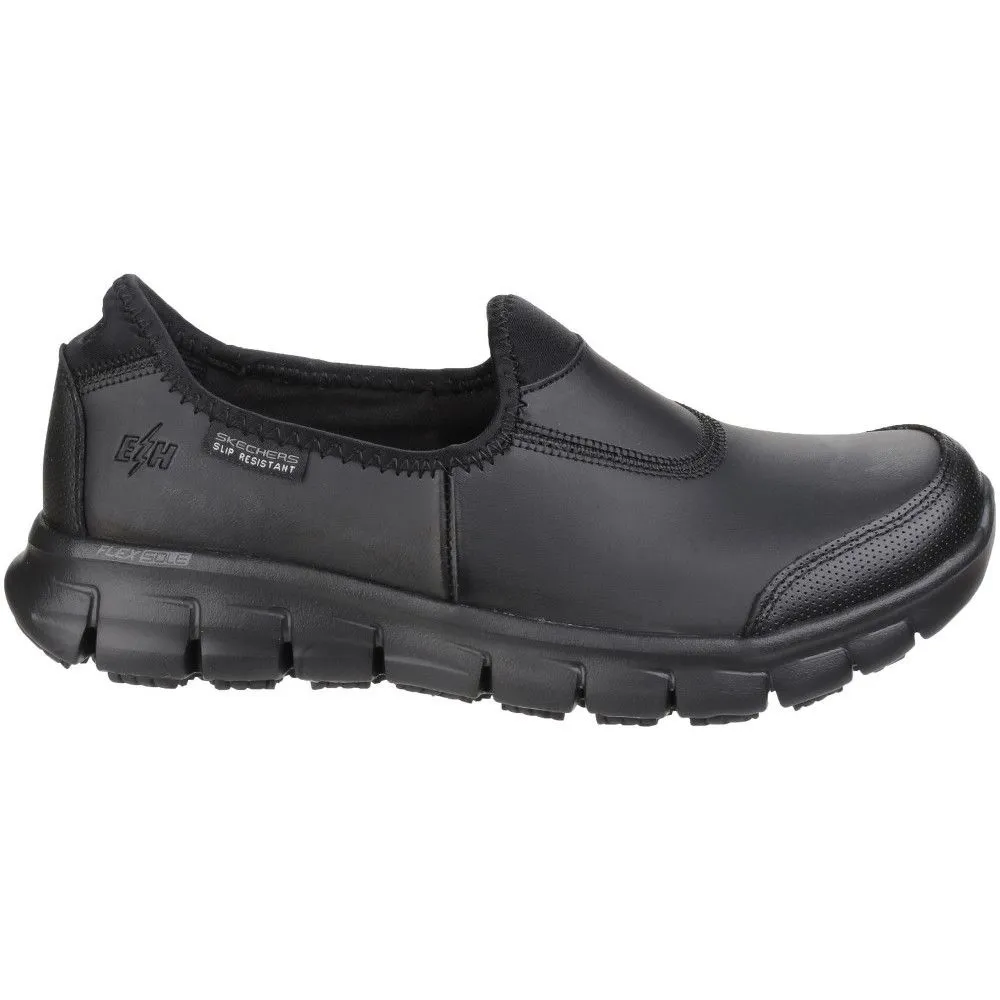 Skechers Womens/Ladies Sure Track Slip Resistant Slip on Work Safety Shoe