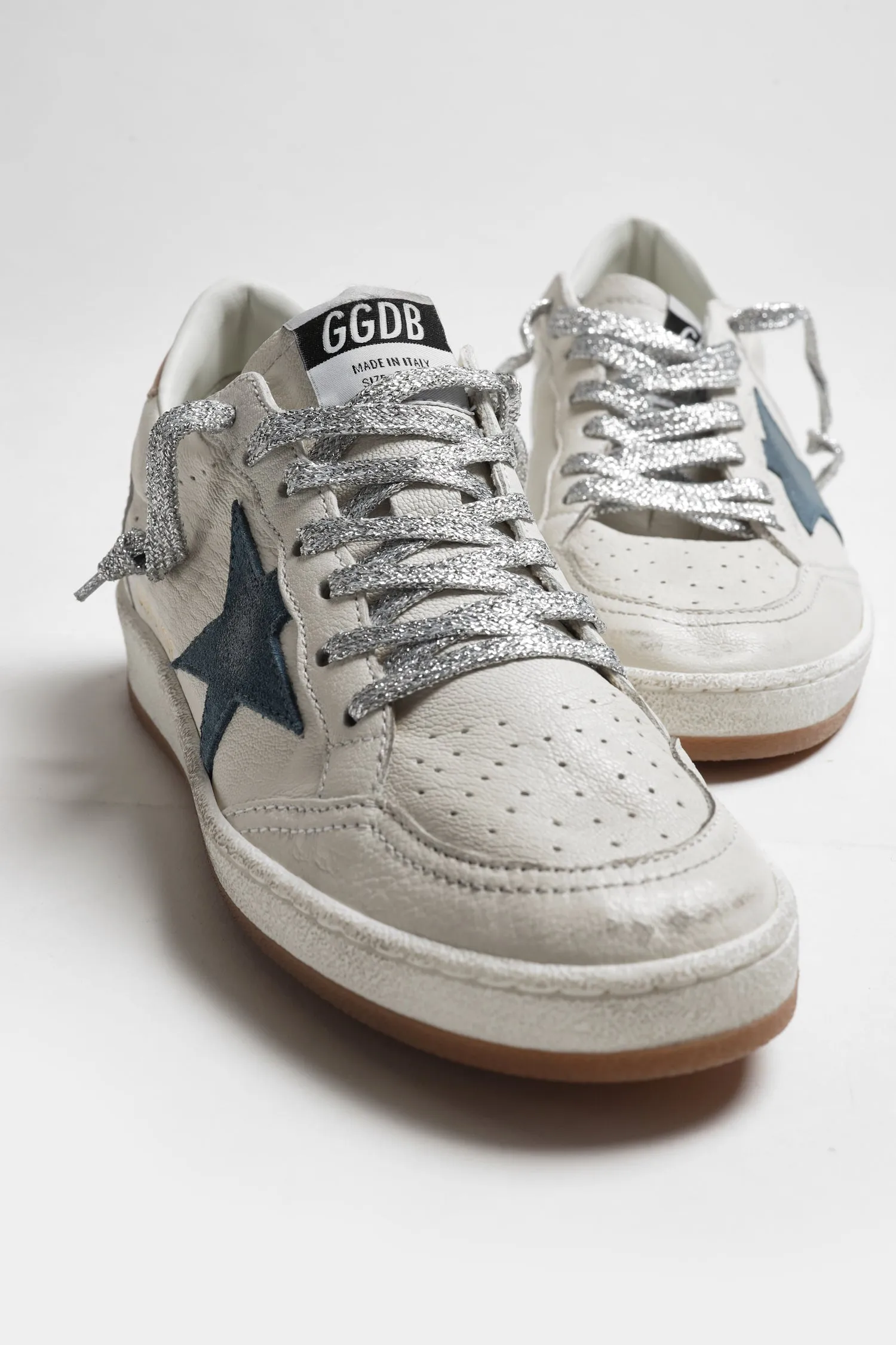 Sneaker Ball Star in Weiß/Smoke Blue/Peach