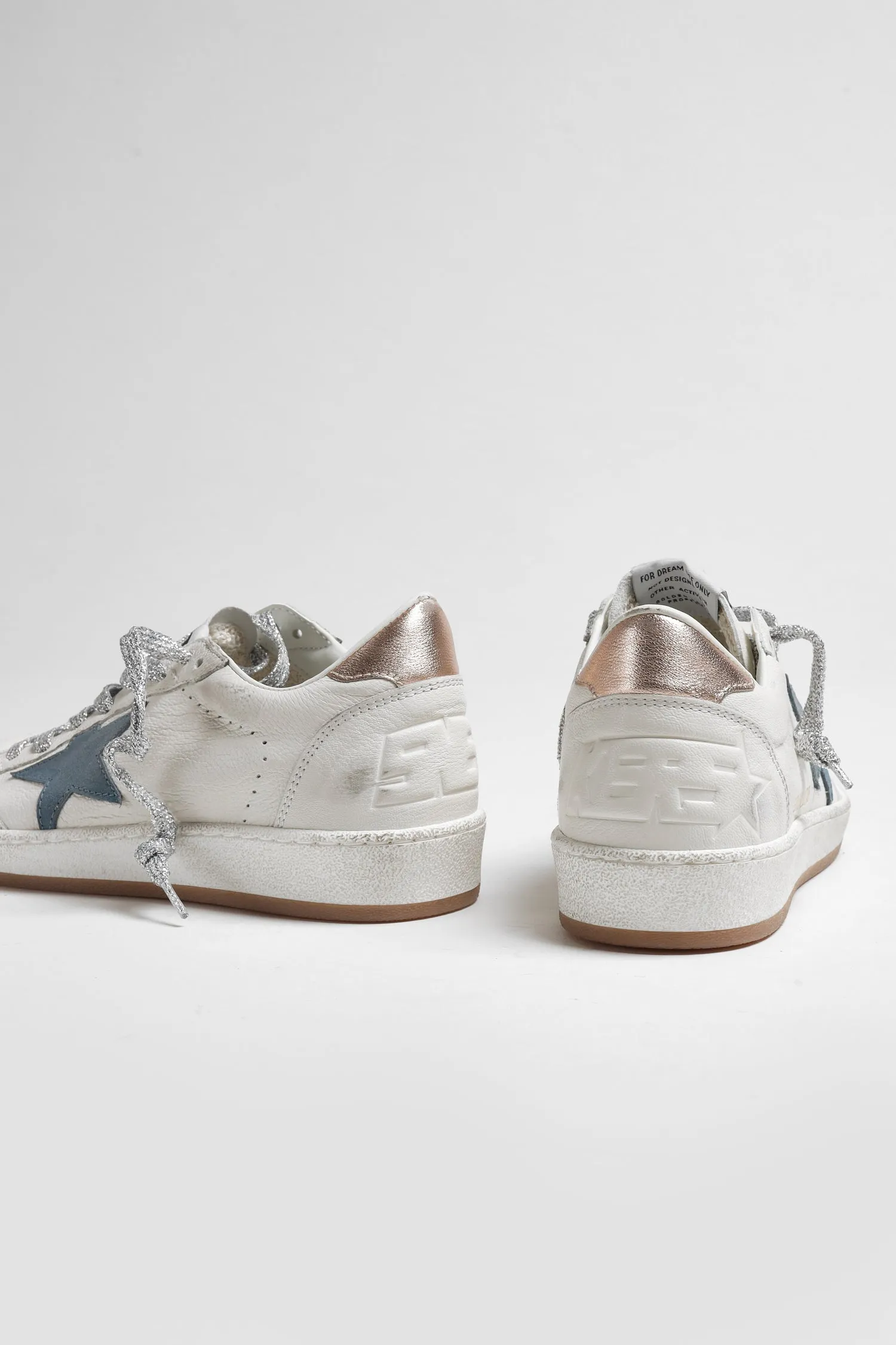 Sneaker Ball Star in Weiß/Smoke Blue/Peach