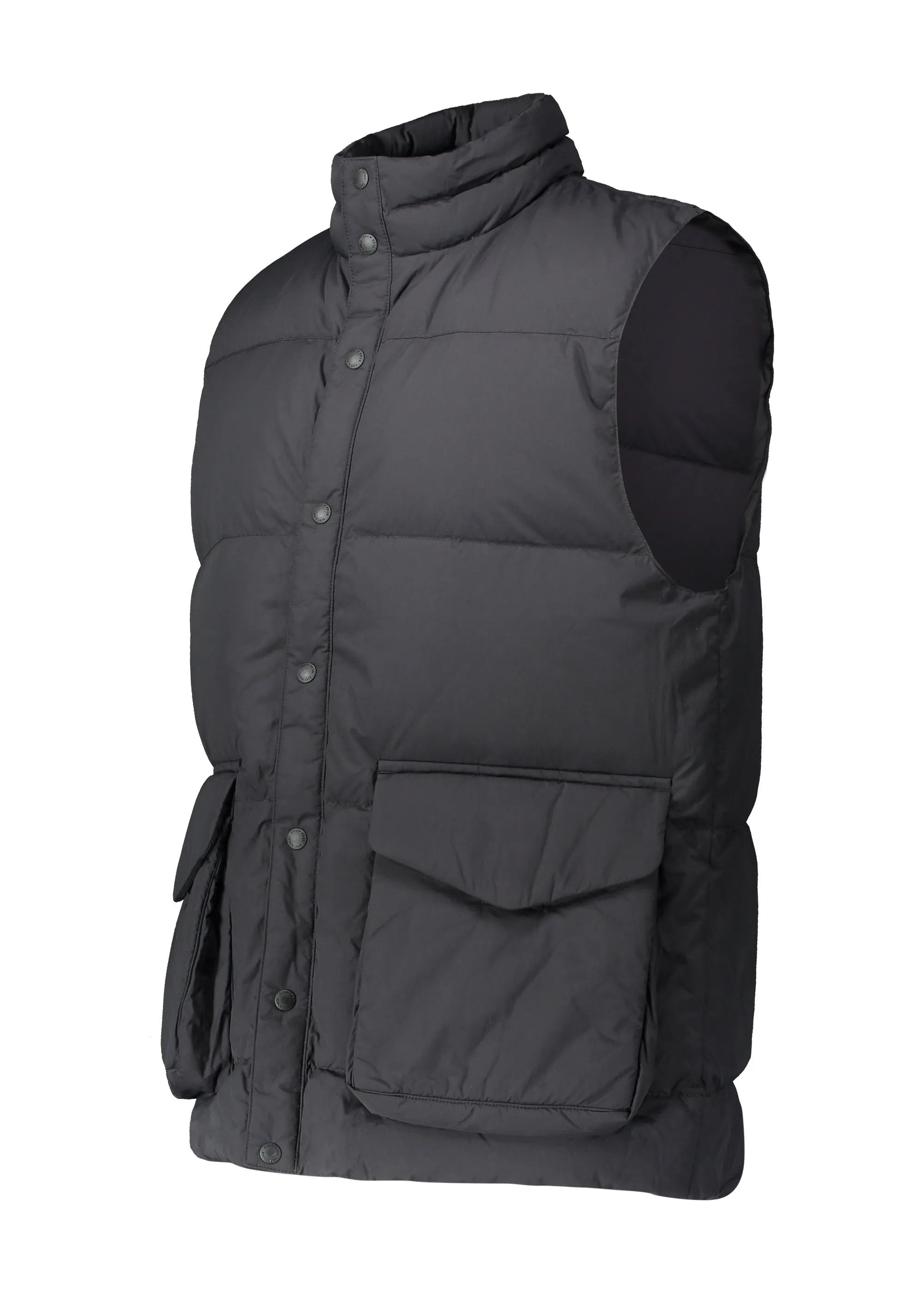 Snow Peak Recycled Nylon Ripstop Down Vest - Black