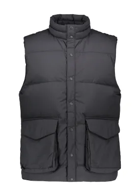 Snow Peak Recycled Nylon Ripstop Down Vest - Black