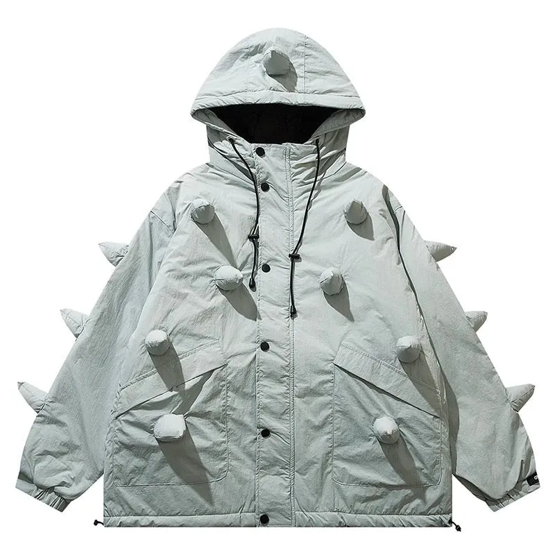 Snowboard Jacket with All Over Soft Spikes