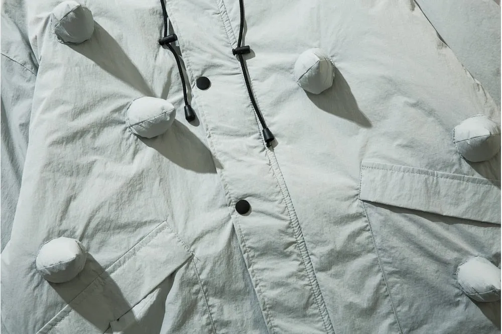 Snowboard Jacket with All Over Soft Spikes