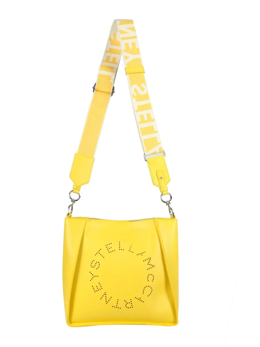 Stella McCartney Logo Detailed Strapped Shoulder Bag