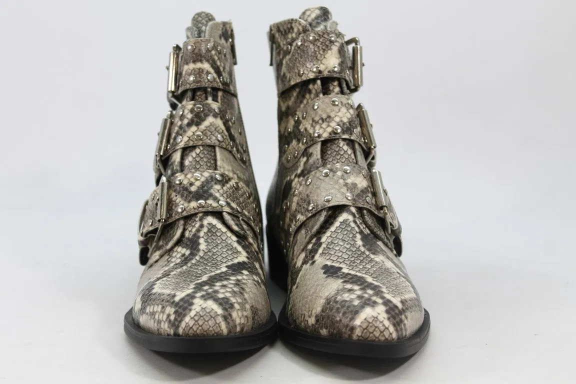 Steve New York Harmon Women's Snakeskin-Print Boots 7.5M(ZAP13149)