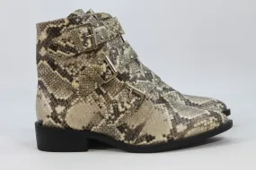 Steve New York Harmon Women's Snakeskin-Print Boots 8.5M(ZAP12928)