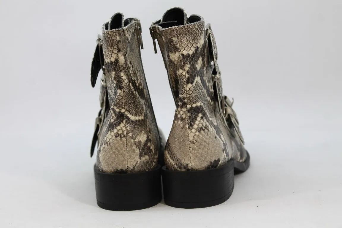 Steve New York Harmon Women's Snakeskin-Print Boots 8.5M(ZAP12928)