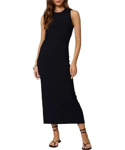 Stillwater Wide Rib High Neck Maxi Dress