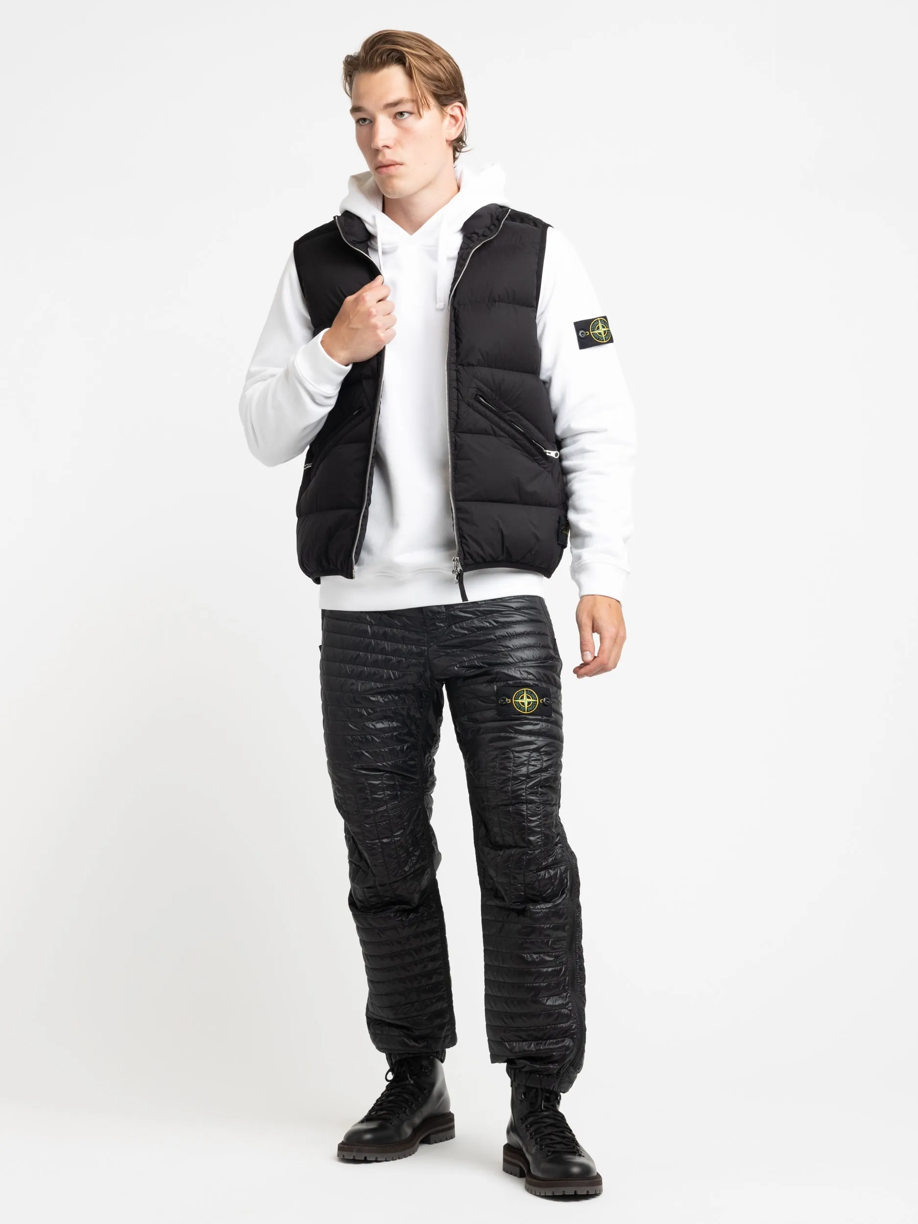 Stone Island Black Seamless Tunnel Nylon Down-TC Vest