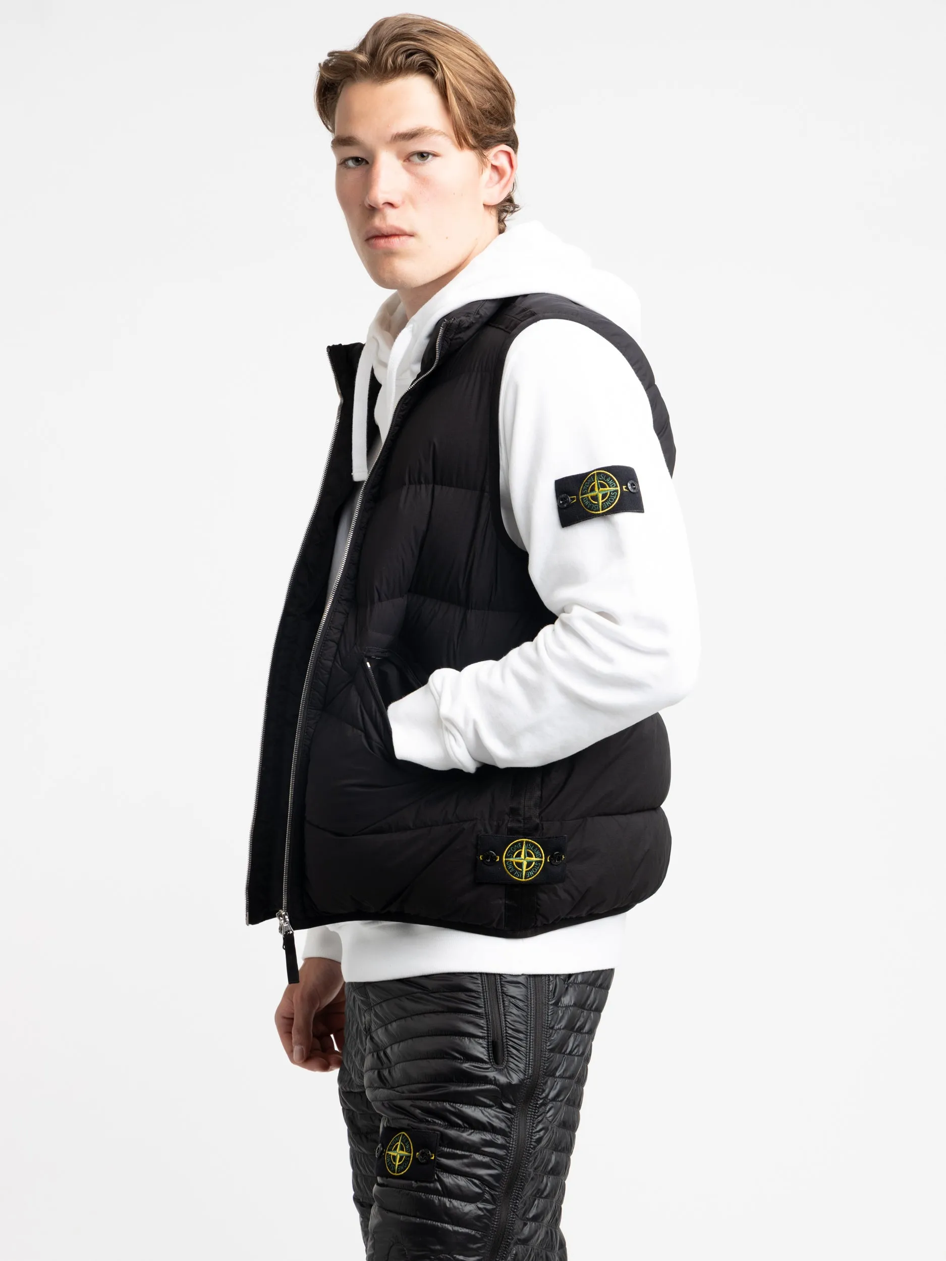 Stone Island Black Seamless Tunnel Nylon Down-TC Vest