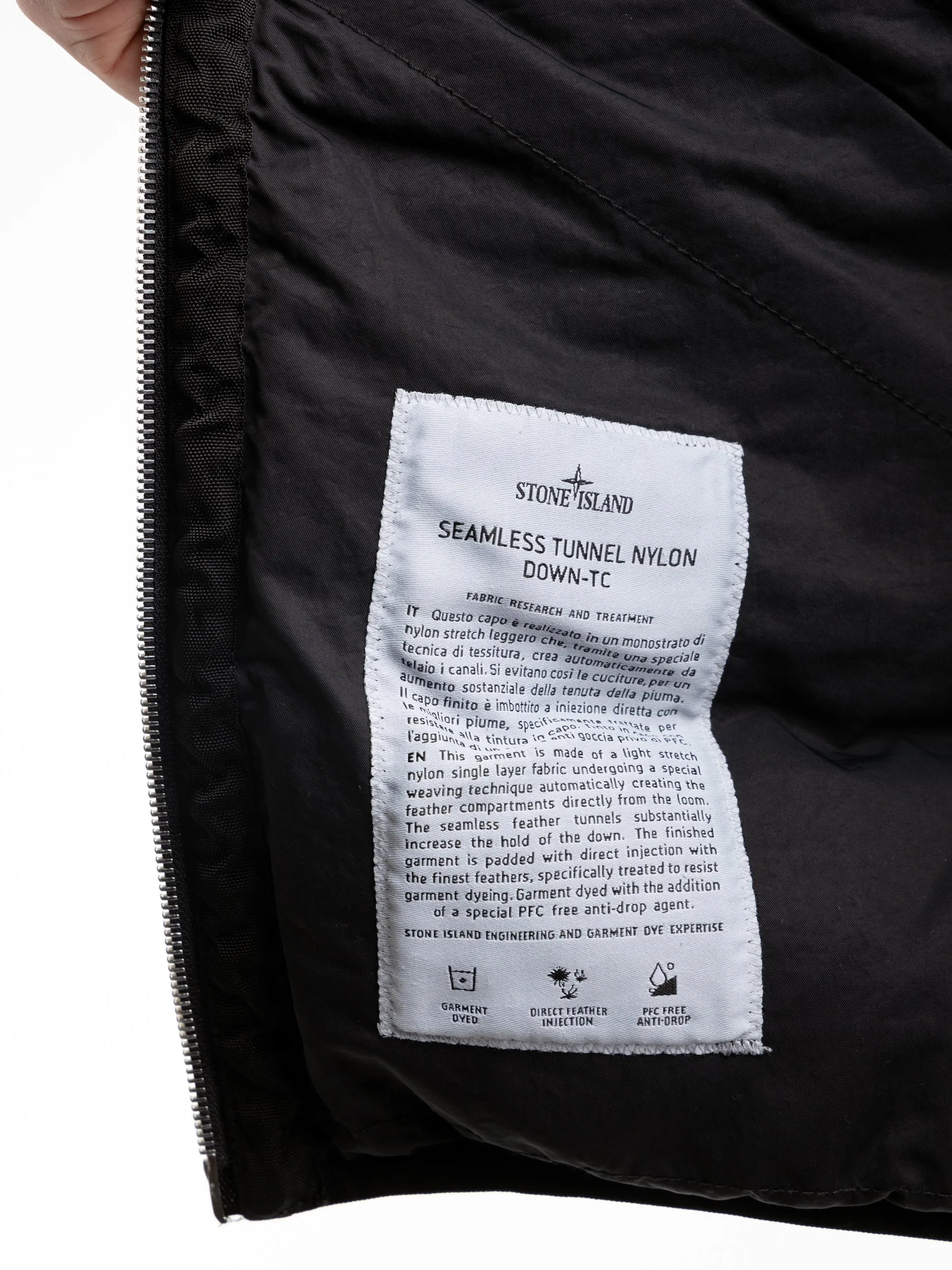 Stone Island Black Seamless Tunnel Nylon Down-TC Vest