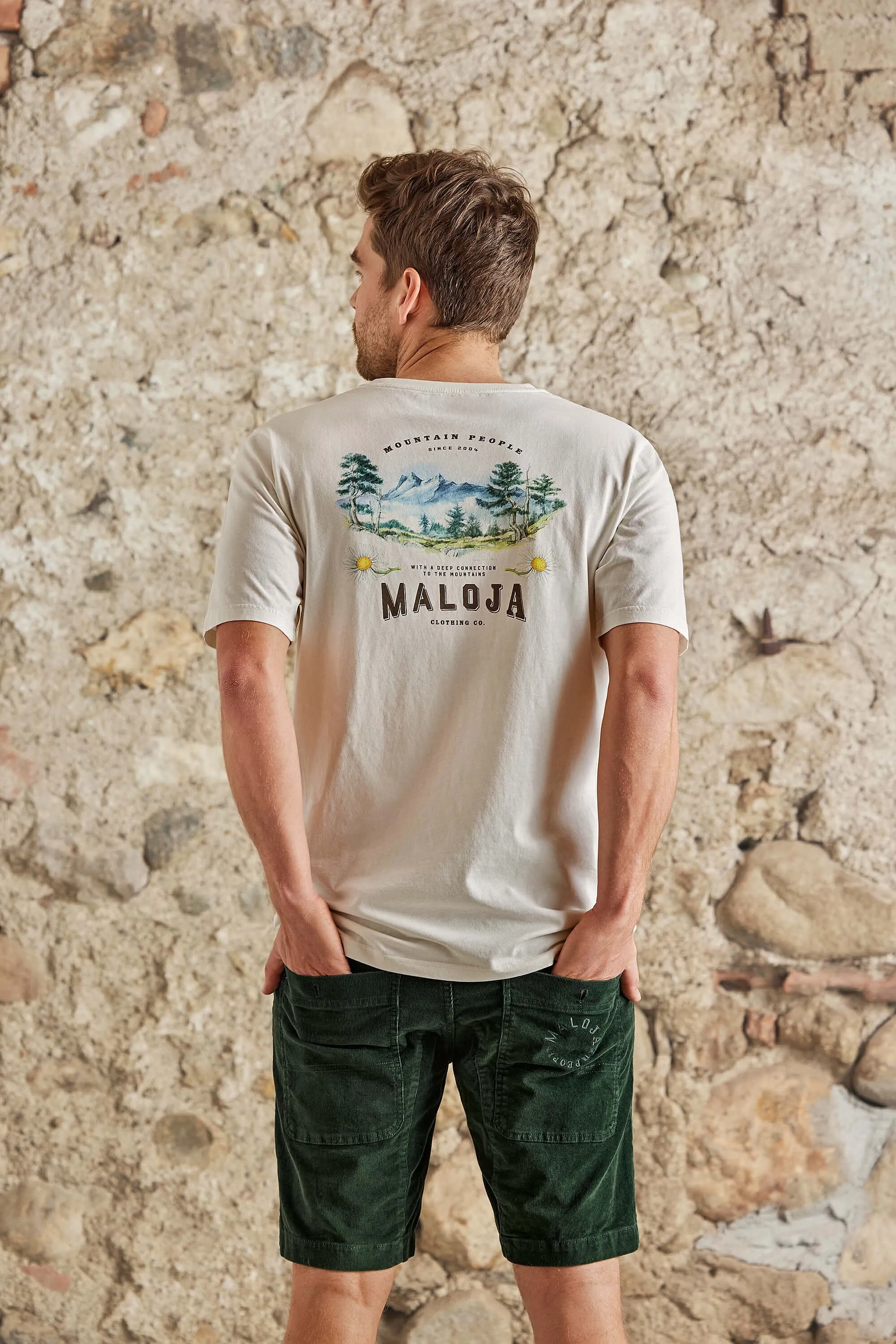 T-Shirt Maloja Brandhorn - Glacier Milk - men´s